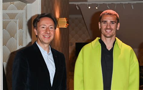 Photo Stéphane Bern et Antoine Griezmann Inauguration de la statue