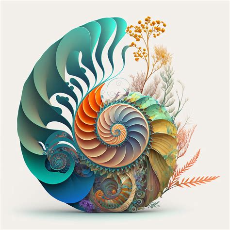 Fibonacci Sequence Spiral in Nature Drawing by RAGANA Design - Fine Art America