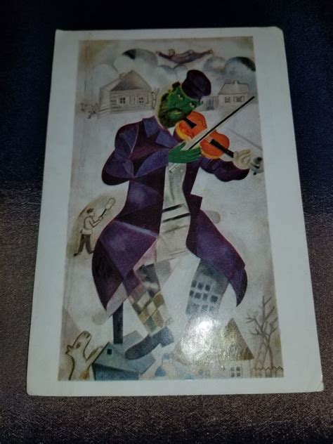 Green Violinist By Marc Chagall Guggenheim Museum New York Posted