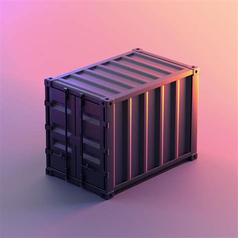 3d Container Icon Storage And Organization Logo Illustration Premium