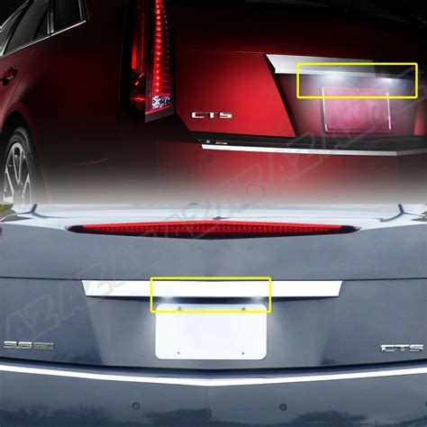 X White Led License Plate Lights Lamps For Cadillac Cts Sedan