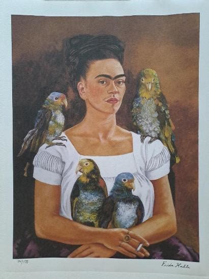 Frida Kahlo J A Moji Papou Ci Unik Tn Litografie Aukro