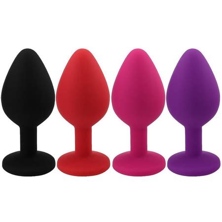 Plug Anal Médio 8 3 X 3cm Em Silicone Sexy Toys