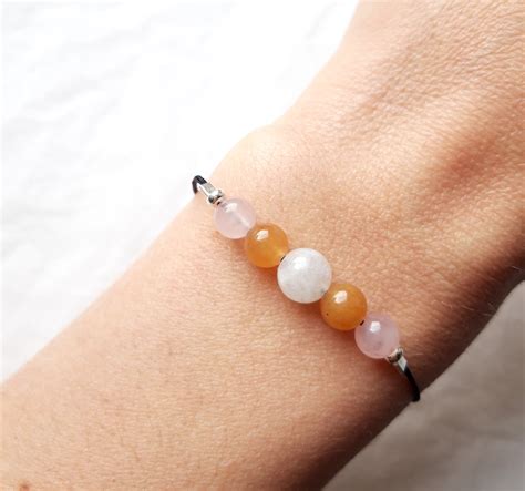 Bracelet Fertilit En Pierres Naturelles Pierre De Lune Cornaline