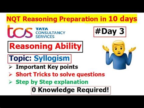 Day Tricks To Solve Syllogism Questions Tcs Nqt Reasoning Ability