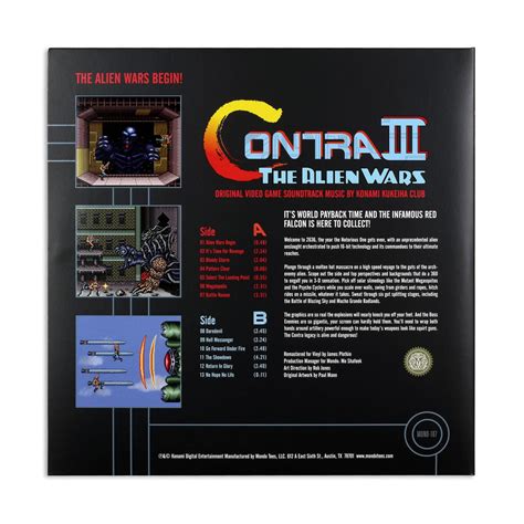 Contra 3: The Alien Wars – Original Video Game Soundtrack LP – Mondo