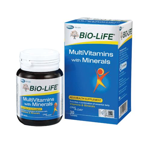 Bio Life Multivitamin With Minerals 30 Tablets