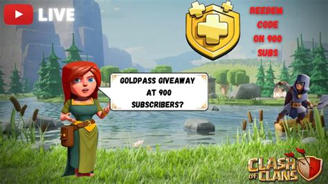 Goldpass Giveaway On Live Stream Base Visiting Pushing League Coc 🔴 Youtube