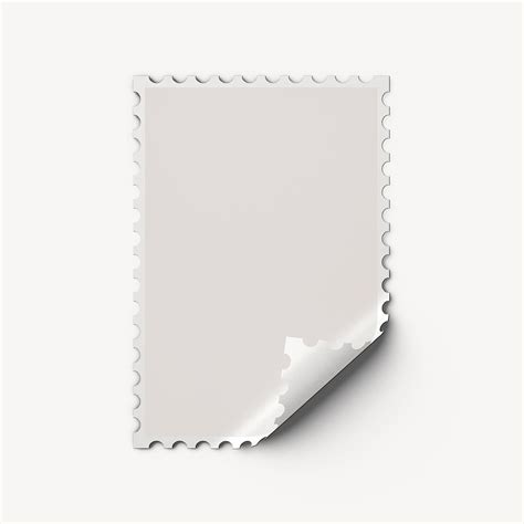 White postage stamp, realistic paper | Free Photo - rawpixel