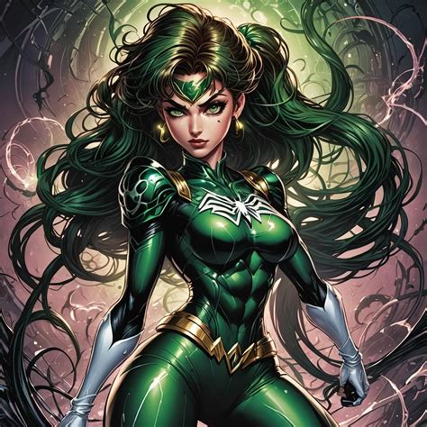 Sailor Jupiter In The Venom Symbiote Ai Generated Artwork Nightcafe