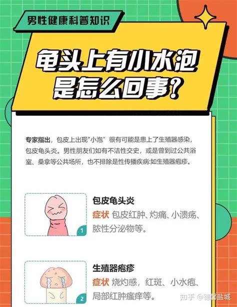 男性健康科普知识 丁丁上长水泡是怎么回事？ 知乎