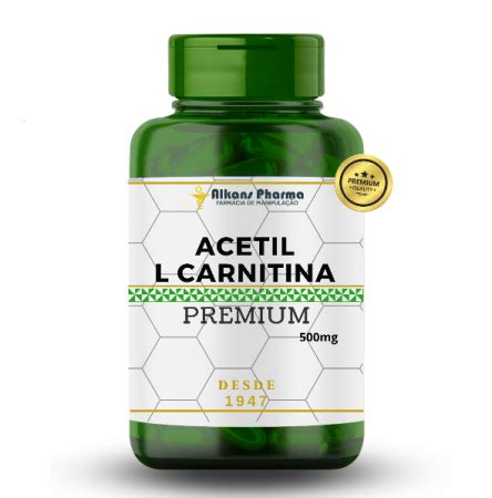 Compre Acetil L Carnitina Mg Capsulas Aqui Na Alkans Pharma A