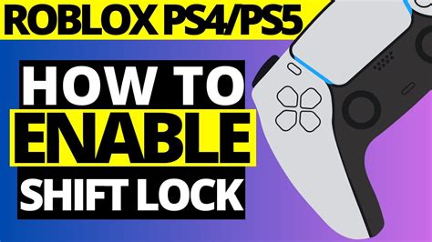 How To Get Shift Lock On Any Game In Playstation Roblox Ps4 Ps5 Youtube