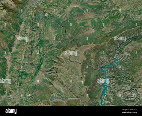 Brvenica, municipality of Macedonia. High resolution satellite map ...