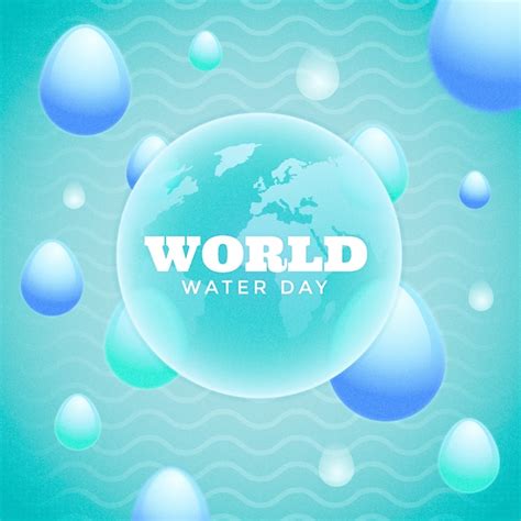 Free Vector Gradient Illustration For World Water Day Awareness