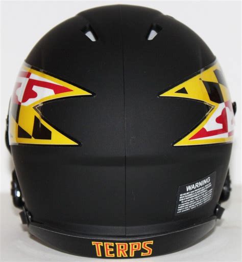 2014 Maryland Terrapins Custom Riddell Mini Helmet Vs Wisconsin Ebay