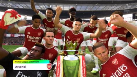 EA Sports Fc 24 Arsenal Winning The Premier League Title YouTube