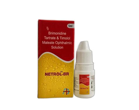 Netrol Br Brimonidine And Timolol Eye Drops Packaging Size 5ml At Rs