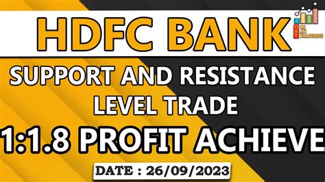 Intraday Live Stock Trade Hdfc Bank Rr 18 Profit Achieve