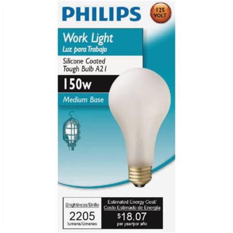 Philips W Frosted Medium Soft White A Incandescent Rough Service