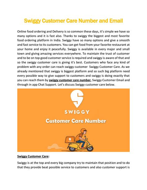 Swiggy Customer Care by swiggycare - Issuu