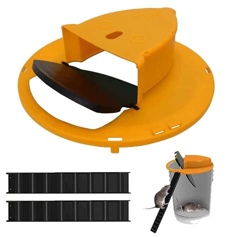 Buy Packs Bucket Lid Humane Mouse Trap Rat Trap Flip Slide Bucket