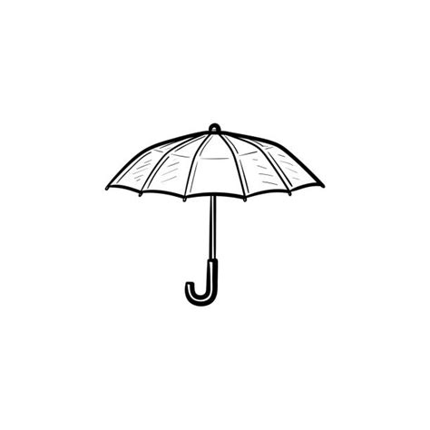 Drawing Sketch Umbrella Parasol Illustrations Royalty Free Vector