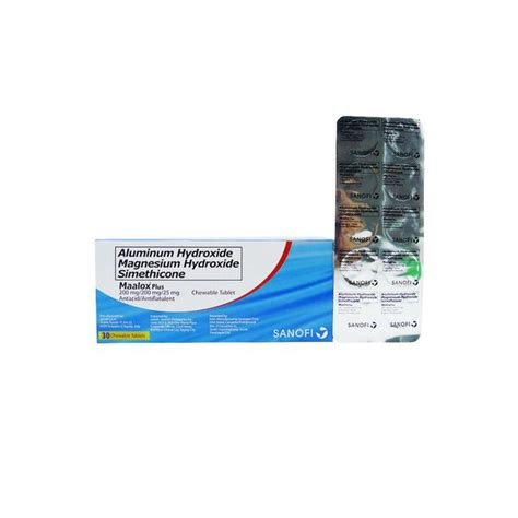 Maalox Plus Aluminum Hydroxide Magnesium Hydroxide Simethicone