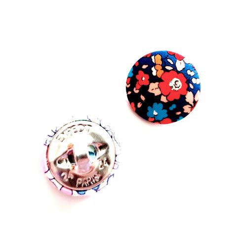 Boutons X 5 Liberty Betsy Ann Marine X Taille Au Choix Boutons Par