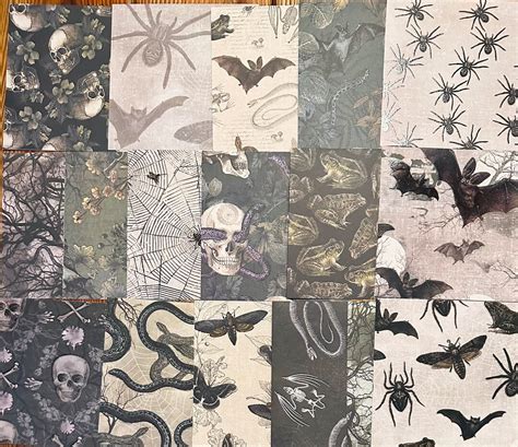 Spookyhalloween Cardstock Paper Pack Spooky Ephemera Etsy