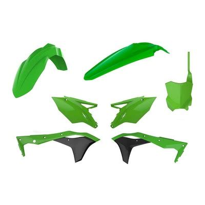 Kit Plastique Acerbis Kawasaki Kxf Vert Brillant Pi Ces