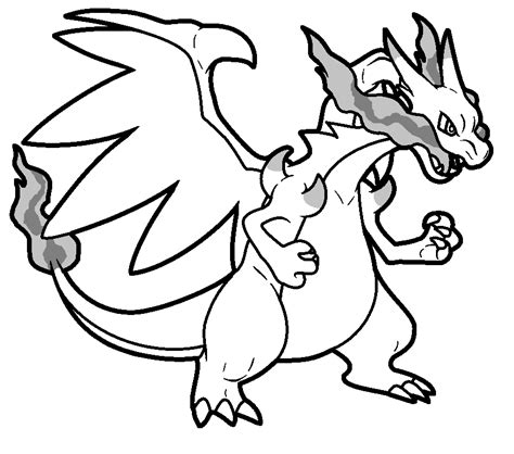 Mega Charizard X And Y Coloring Pages