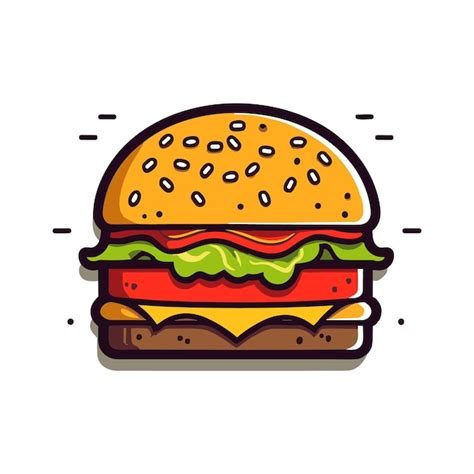 Premium Vector | Burger illustration vector