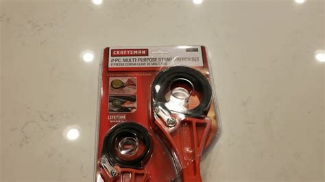 Craftsman Multi Purpose Strap Wrench Set Box Opening Youtube