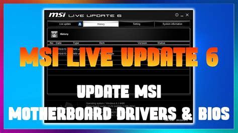 How To Update Your MSI Motherboard BIOS And Drivers Using MSI Live