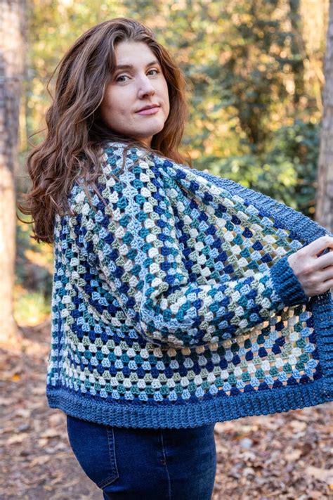 Free Granny Hexagon Cardigan Crochet Pattern Sarah Maker