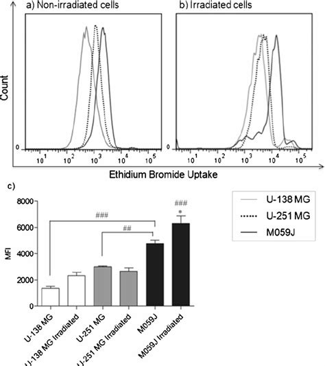 Representative Histogram Of Ethidium Bromide Uptake After Stimulus With