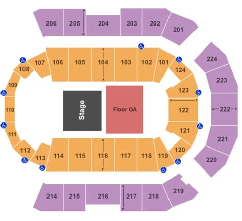 Spokane Arena Tickets In Spokane Washington Spokane Arena Seating