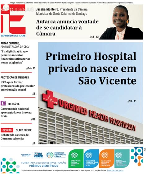 Expresso Das Ilhas Nov Jornais E Revistas Sapo Pt