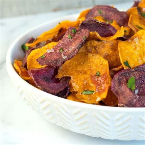 Crunchy Air Fryer Sweet Potato Chips Aleka S Get Together