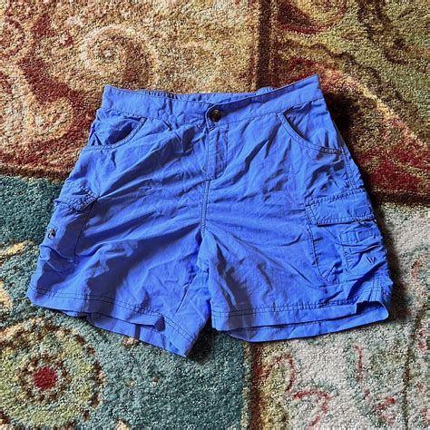 Blue Cargo Shorts W Zip Pockets Offers Depop