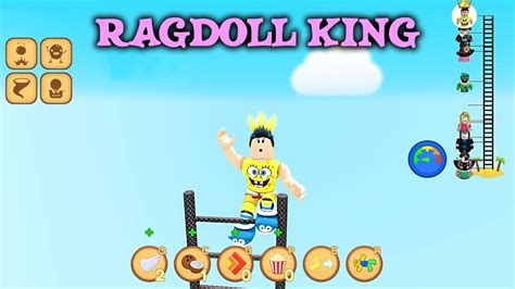 MERDİVENİN EN TEPESİNE ÇIK KRAL OL ROBLOX RAGDOLL KING YouTube