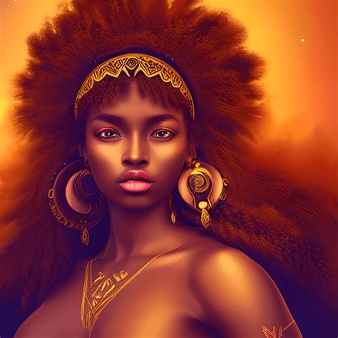 Beautiful Brown Skin Woman Melanin Graphic · Creative Fabrica