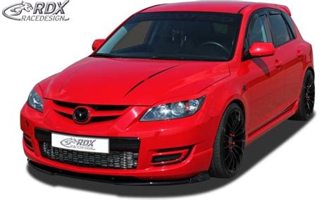 Mazda 3 Mk2 Bl 08 13 Rdx Front Spoiler Vario X For Mazda 3 Mps Bk