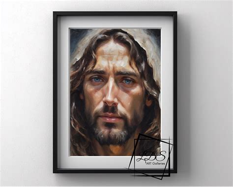 Jesus The Christ Lds Printable Art Jesus Portrait Mormon Art Missionary T Jesus Wall Art