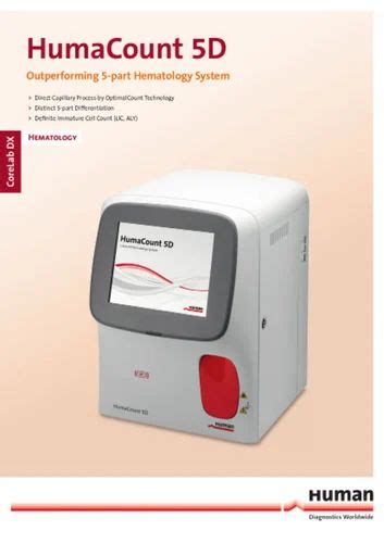 Biochemistry Analyzer Human Fully Automatic HumaCount 30TS Automated