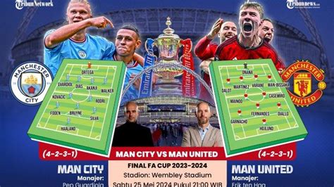 Link Live Streaming Final Piala Fa Man City Vs Man United Simak H2h