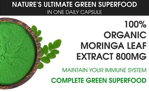 Renew Actives Organic Moringa Leaf Supplement 120 X 2 High Potency