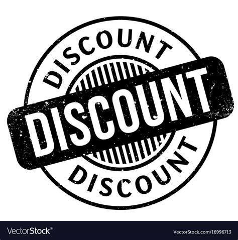 Discount Rubber Stamp Royalty Free Vector Image