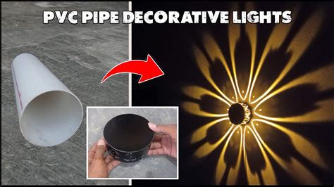 DIY Lampu Hias Dinding Dari Pipa Paralon Wall Light Decoration